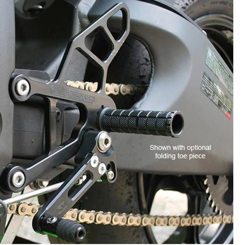 Woodcraft '19 -'26 Kawasaki ZX6R Complete Rearsets - STD / GP Shift