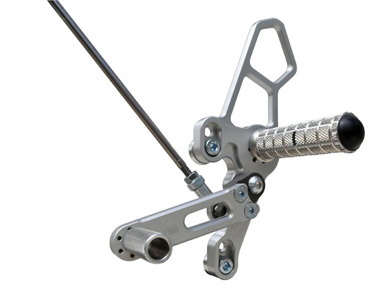 Woodcraft '18 -'24 Yamaha MT-07 / '15 -'17 FZ-07  Rearsets (Silver)