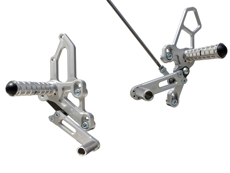 Woodcraft '18 -'24 Yamaha MT-07 / '15 -'17 FZ-07  Rearsets (Silver)