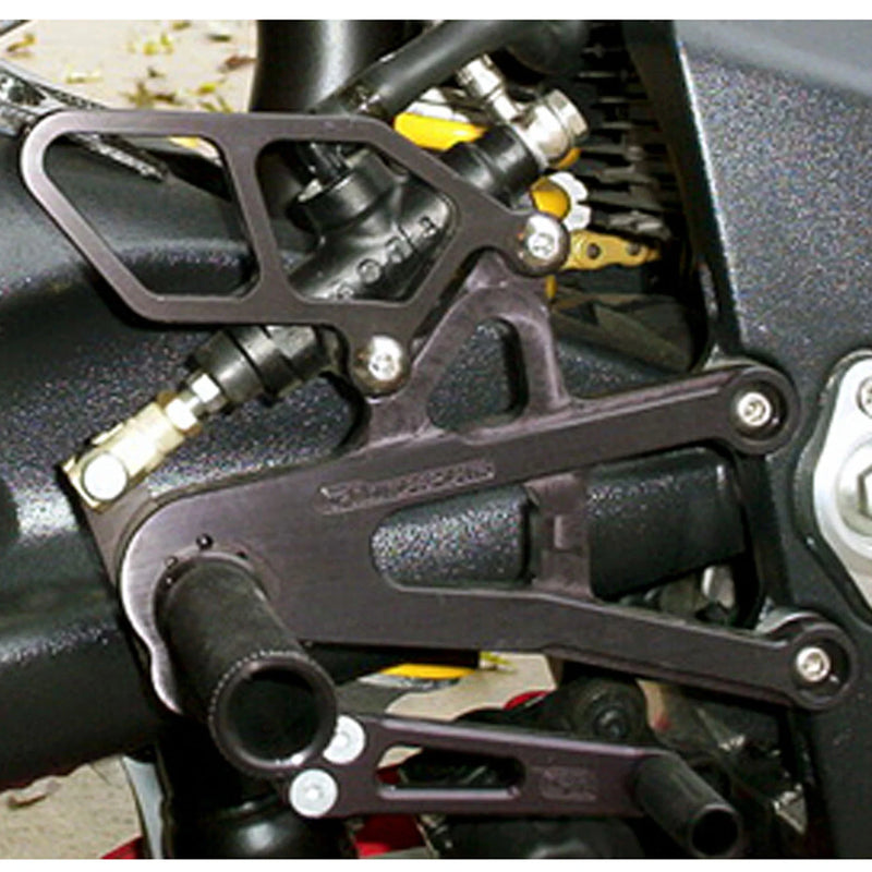 Woodcraft '06 -'12 Triumph 675 / R Rearsets - STD Shift or GP