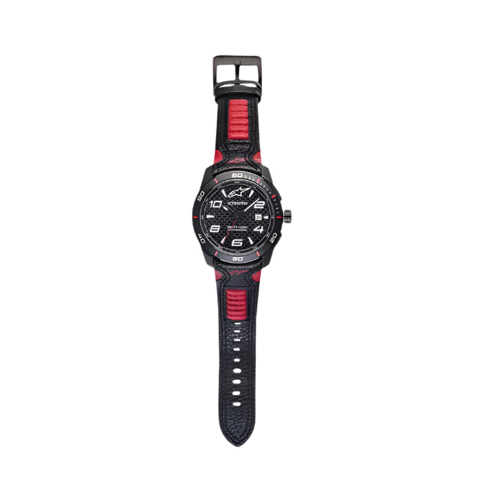 Alpinestars Tech Watch 3H Black Leather-Black/Red