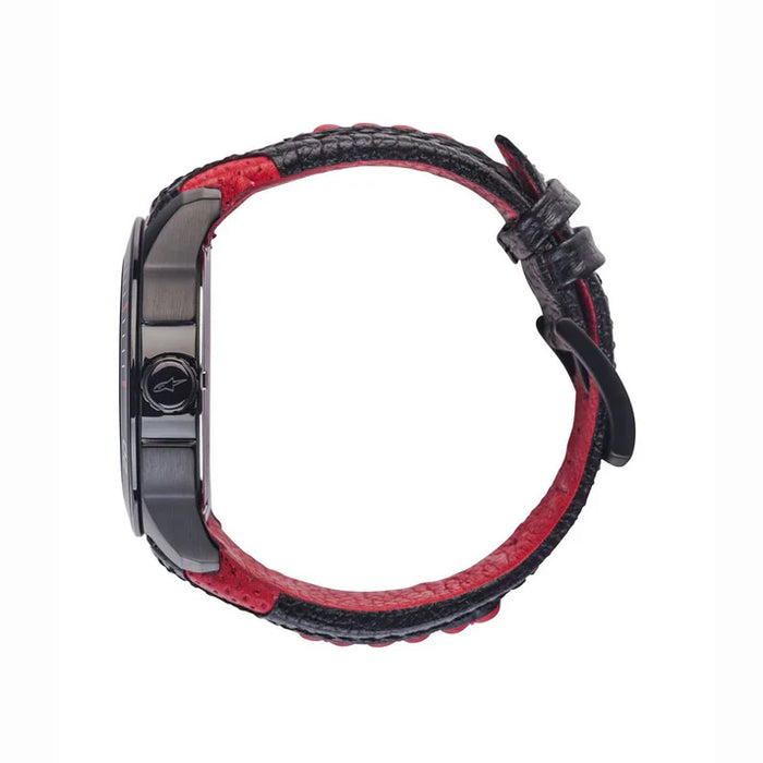 Alpinestars Tech Watch 3H Black Leather-Black/Red