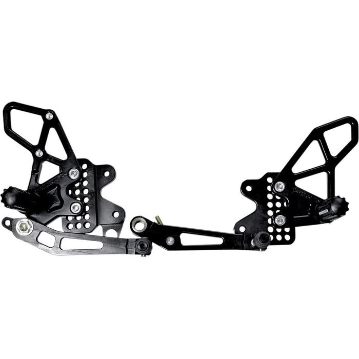 VORTEX Rearset - Black - Ducati 848/1098/1198 (SEE FITMENT BELOW)