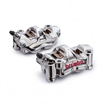 PINZAS BREMBO GP4 RX CNC NIQUELADAS - 108MM