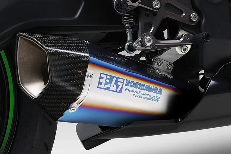 Yoshimura '23 -'26 Kawasaki ZX4RR RACE HEPTA FORCE TITANIUM BLUE FULL EXHAUST