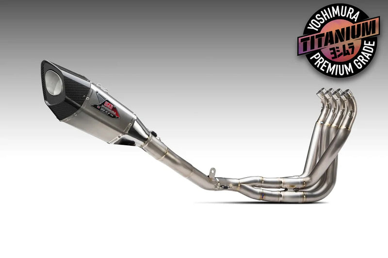 Yoshimura '17-'25 Suzuki GSX-R1000/R  RACE R-11SQ TITANIUM FULL EXHAUST, W/ TITANIUM MUFFLER