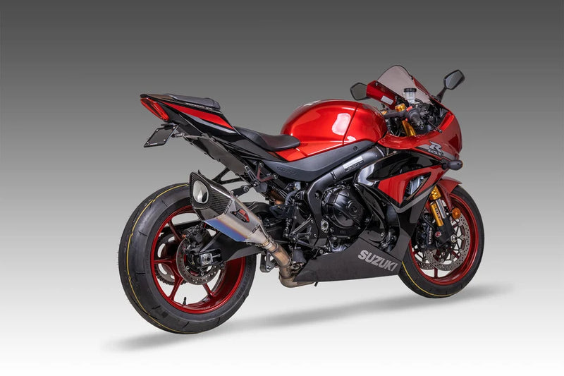 Yoshimura '17-'25 Suzuki GSX-R1000  R-11Sq Stainless Slip-On Exhaust, w/ Titanium Blue Sleeve (Copy)