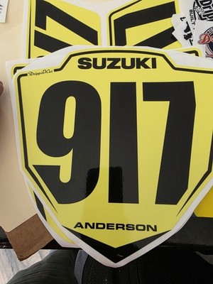 Trackday / Race Number Plates 4 Piece Kits '03 -'08 Suzuki SV650