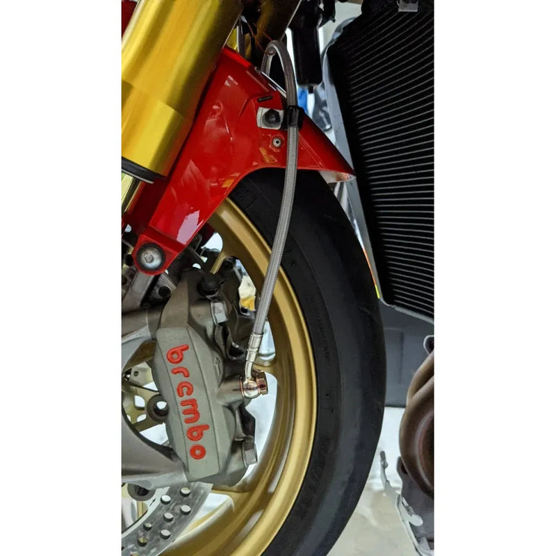 GALFER Front stainless steel braided brake line kit '16-'20 Kawasaki ZX10R  (NON ABS)