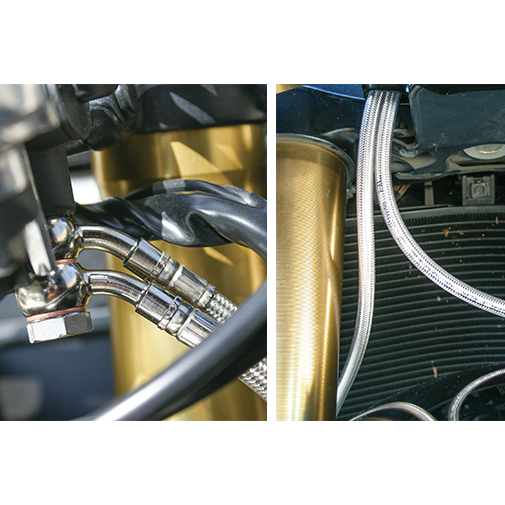 GALFER Front stainless steel braided brake line kit '08-'17 Honda CBR1000RR / '14-'16 CBR1000RR SP