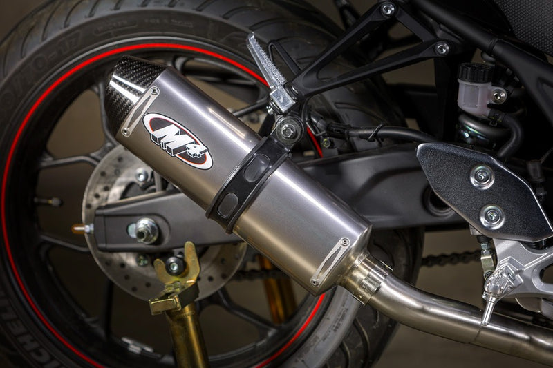 M4 Full System with Titanium or Carbon Canister '15-'24 Yamaha R3/MT-03