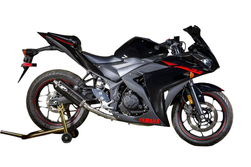 M4 Full System with Titanium or Carbon Canister '15-'24 Yamaha R3/MT-03