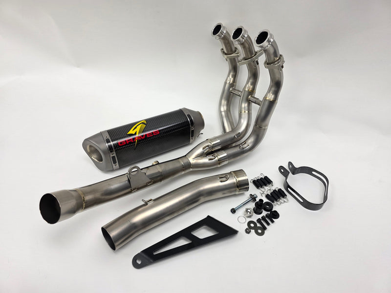 Graves '25 -'26 Yamaha R9 Titanium WORKS Exhaust - Carbon Silencer