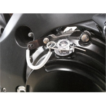 Oil Cap Kit - Silver - M27 x 3.0 - '22-'23 Yamaha R7 (Will Fit Other Models) SEE FITMENT BELOW