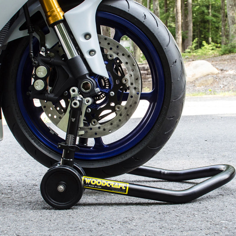 Woodcraft Adjustable Front Under Fork Stand - Dual Radial Mounted Calipers