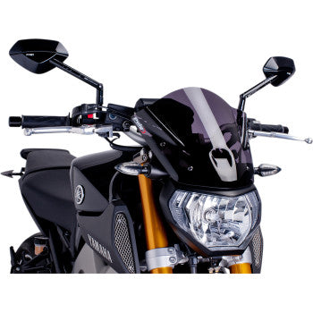 New Generation Windscreen - 11-1/2" - Smoke -'13-'18 YAMAHA MT09 / FZ-09