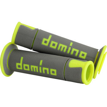 Grips - Domino - A450 - Gray/Fluorescent Yellow