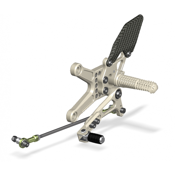 ATTACK REAR SET KIT,KAWASAKI ZX6R 05- , ZX6R-636 13-