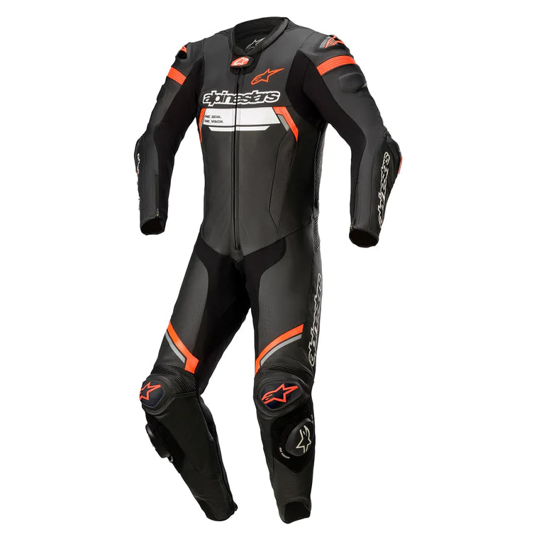 Traje de una pieza ALPINESTARS Missile Ignition v2 - Negro/rojo fluorescente