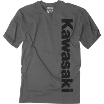 Kawasaki Vertical T-Shirt - Charcoal Gray