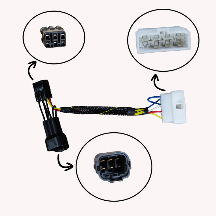 Woodcraft Kawasaki Ninja '05 -'12 ZX6R / '04 -'10 ZX10R  Keyswitch Elimination Harness