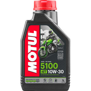 Motul 5100 Synthetic Blend 4T Engine Oil  1 L