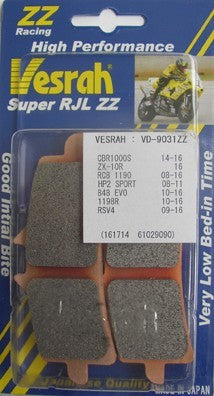 VESRAH ZZ Brake Pads TRIUMPH/SUZUKI/DUCATI/KTM/BMW VD-9031ZZ (SEE FITMENT BELOW)