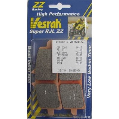 VESRAH ZZ Brake Pads TRIUMPH/SUZUKI/DUCATI/KTM/BMW VD-9031ZZ (SEE FITMENT BELOW)