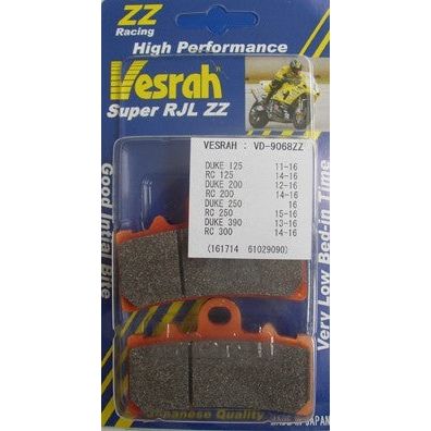 VESRAH Brake Pads - KTM RC390/DUKE VD-9068ZZ (SEE FITMENT BELOW)