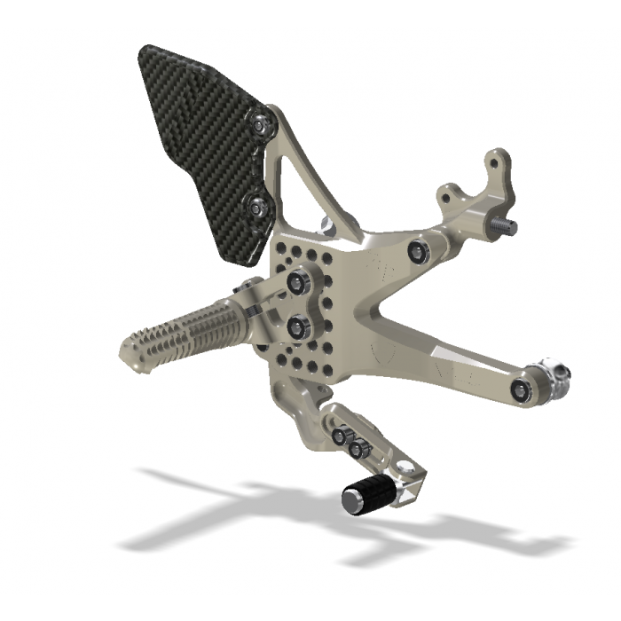 KIT DE ESTRIBERAS TRASERAS ATAQUE, DUCATI V4, 2018 -