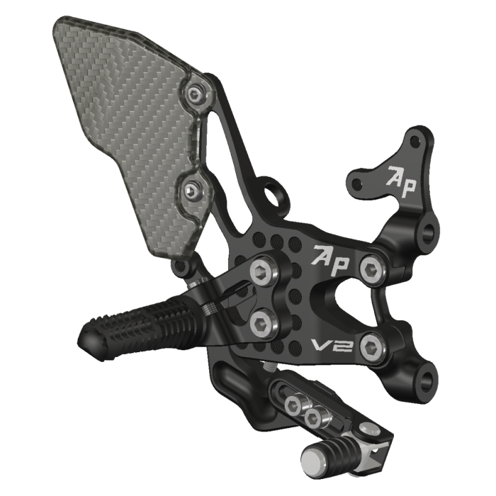 Attack Rear Set Kit, Ducati V2, 2020-2025