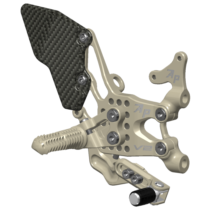 Attack Rear Set Kit, Ducati V2, 2020-2025