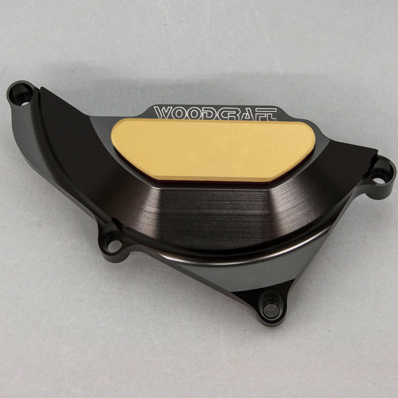 Woodcraft '15 -'26 Yamaha R3 / '18 -'26 MT-03 LHS Stator Cover Protector w/ Skid Plate