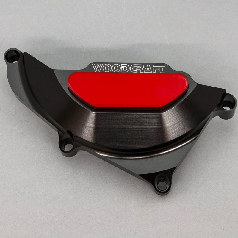 Woodcraft '15 -'26 Yamaha R3 / '18 -'26 MT-03 LHS Stator Cover Protector w/ Skid Plate