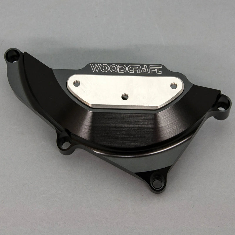 Woodcraft '15 -'26 Yamaha R3 / '18 -'26 MT-03 LHS Stator Cover Protector w/ Skid Plate