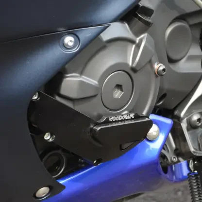 Woodcraft Yamaha '15 -'17 FZ07 / '18 -'24 MT07 / '22 -'25 R7 LHS Stator Cover Protector w/ Skid Plate