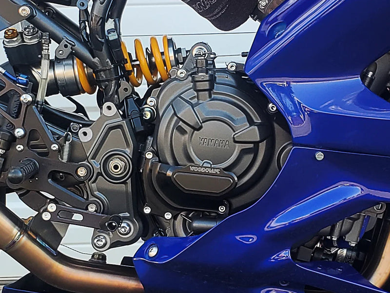 Woodcraft Yamaha '15 -'17 FZ07 / '18 -'26 MT-07 / '22 -'26 R7 RHS Water Pump Cover Protector w/ Skid Plate