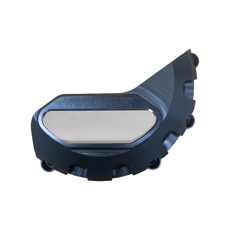 Woodcraft '13 -'17 Triumph Daytona 675 / '17 -'23 Street Triple / '20 -'23 765 Moto2 LHS Stator Cover Protector w/ Skid Pad