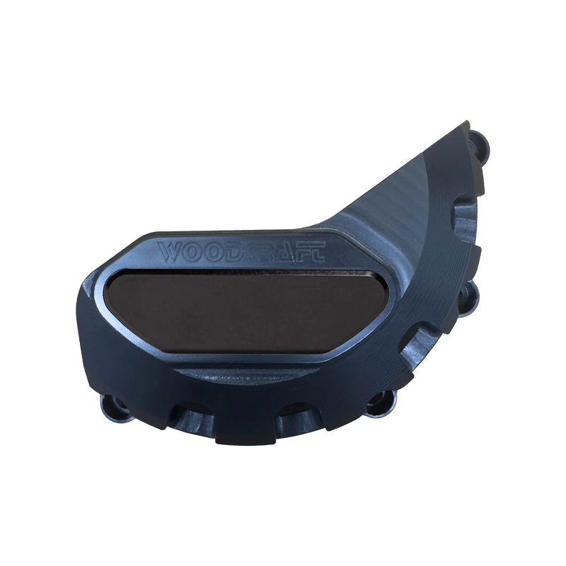 Woodcraft '13 -'17 Triumph Daytona 675 / '17 -'23 Street Triple / '20 -'23 765 Moto2 LHS Stator Cover Protector w/ Skid Pad