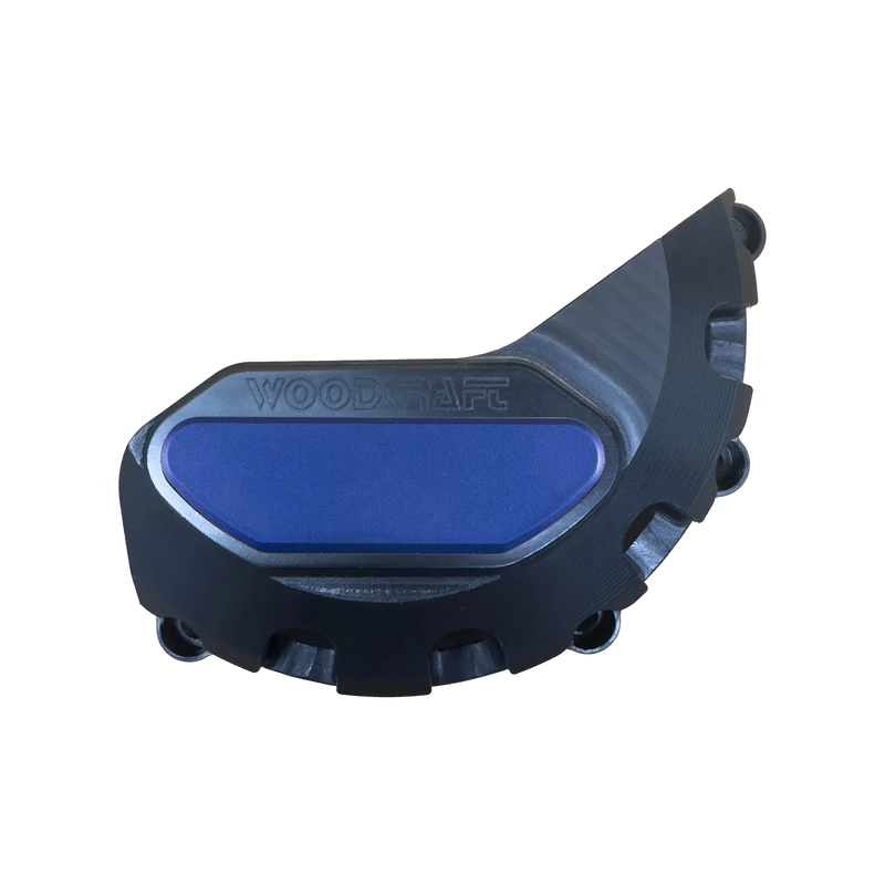 Woodcraft '13 -'17 Triumph Daytona 675 / '17 -'23 Street Triple / '20 -'23 765 Moto2 LHS Stator Cover Protector w/ Skid Pad