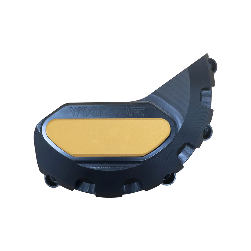 Woodcraft '13 -'17 Triumph Daytona 675 / '17 -'23 Street Triple / '20 -'23 765 Moto2 LHS Stator Cover Protector w/ Skid Pad