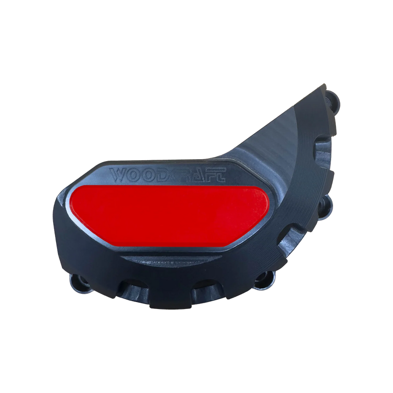 Woodcraft '13 -'17 Triumph Daytona 675 / '17 -'23 Street Triple / '20 -'23 765 Moto2 LHS Stator Cover Protector w/ Skid Pad