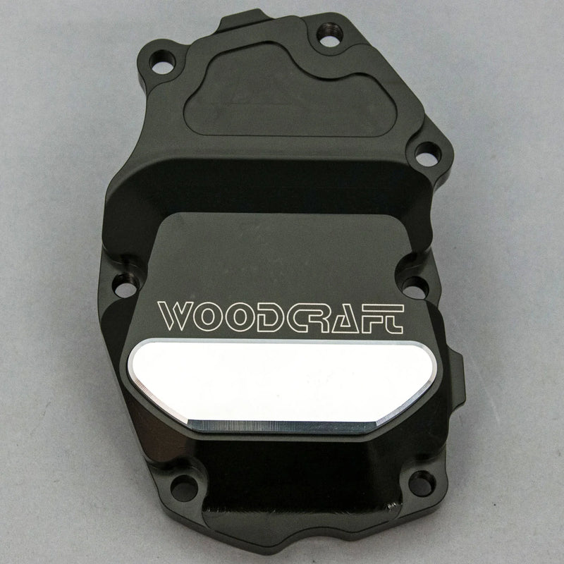 Woodcraft '13 -'17 Triumph Daytona 675 / '17 -'23 Street Triple / '20 '23 765 Moto2 RHS Crank/Ignition Trigger Cover w/ Skid Pad