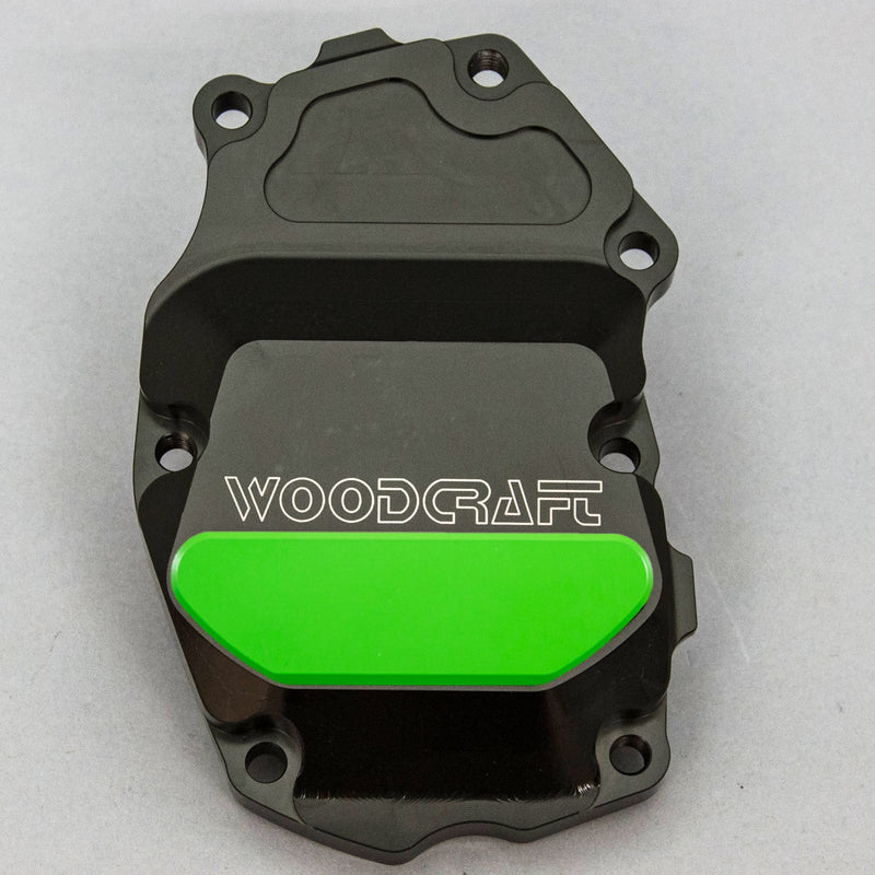 Woodcraft '13 -'17 Triumph Daytona 675 / '17 -'23 Street Triple / '20 '23 765 Moto2 RHS Crank/Ignition Trigger Cover w/ Skid Pad