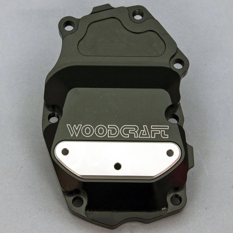 Woodcraft '13 -'17 Triumph Daytona 675 / '17 -'23 Street Triple / '20 '23 765 Moto2 RHS Crank/Ignition Trigger Cover w/ Skid Pad