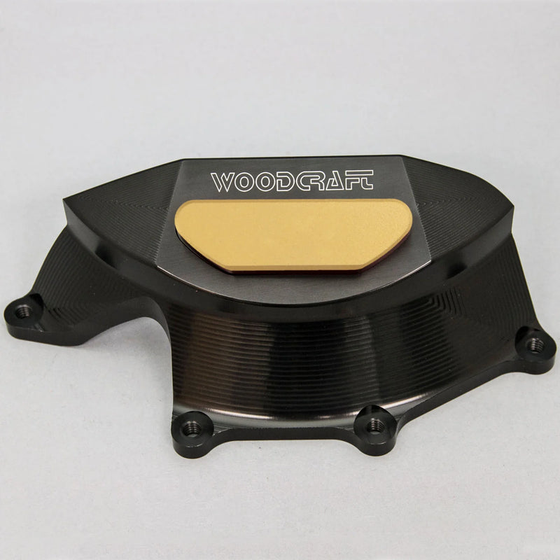 Woodcraft '09 -'25 Aprilia RSV4/Tuono V4 RHS Clutch Cover Protector w/ Skid Pad