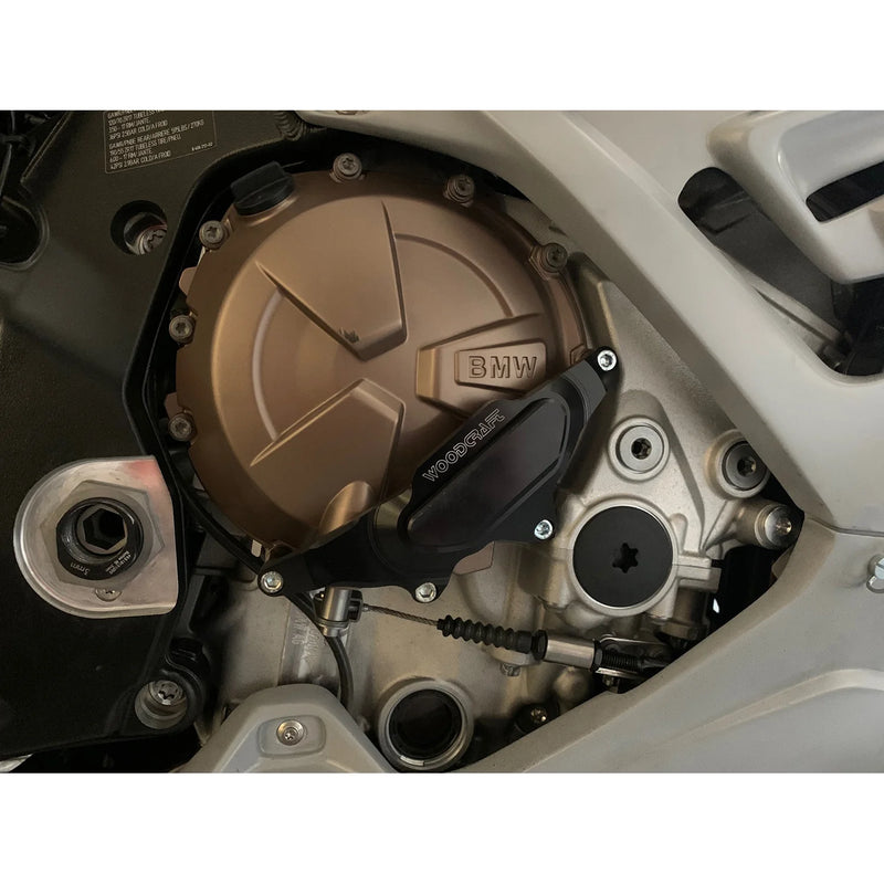 Woodcraft '19 -'26 BMW S1000RR Clutch Cover Protector w/ Skid Plate