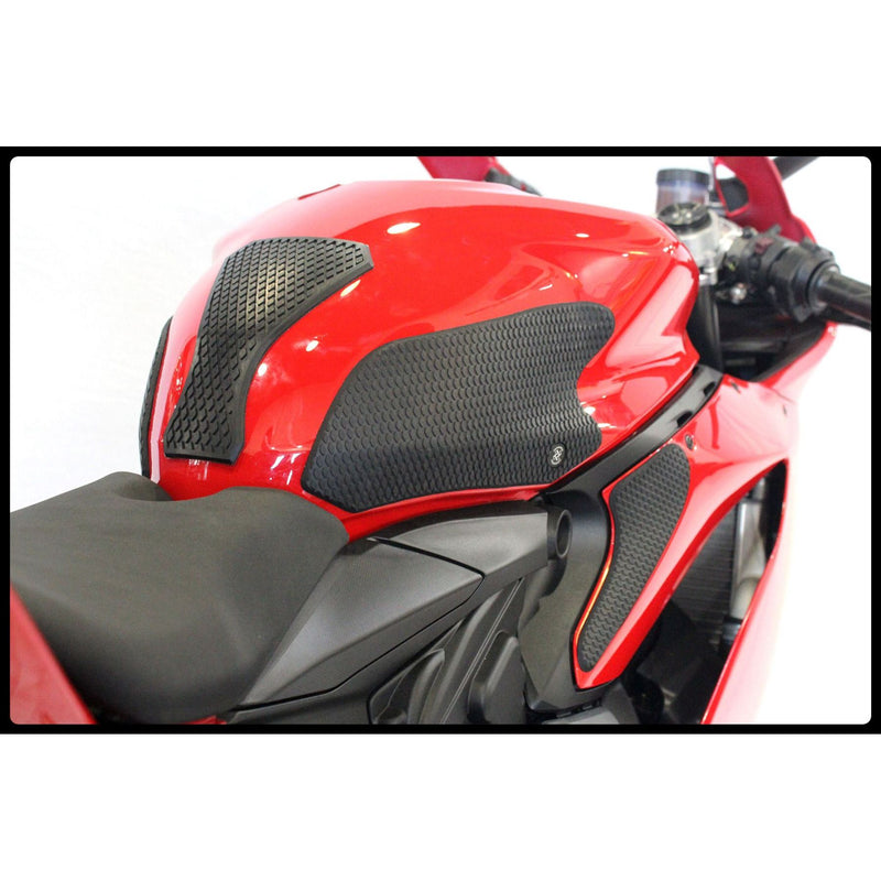 DUCATI PANIGALE 899 / 959 / 1199 / 1299 ('12-'24) SnakeSkin Tank Grips: Free Center Tank Protector Included