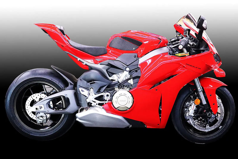 TechSpec DUCATI PANIGALE V4 ('25-Current) SnakeSkin Tank Grips