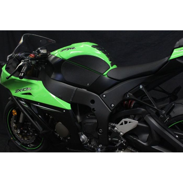 KAWASAKI ZX10  ('11-'15) SnakeSkin Tank Grips: Free Center Tank Protector Included
